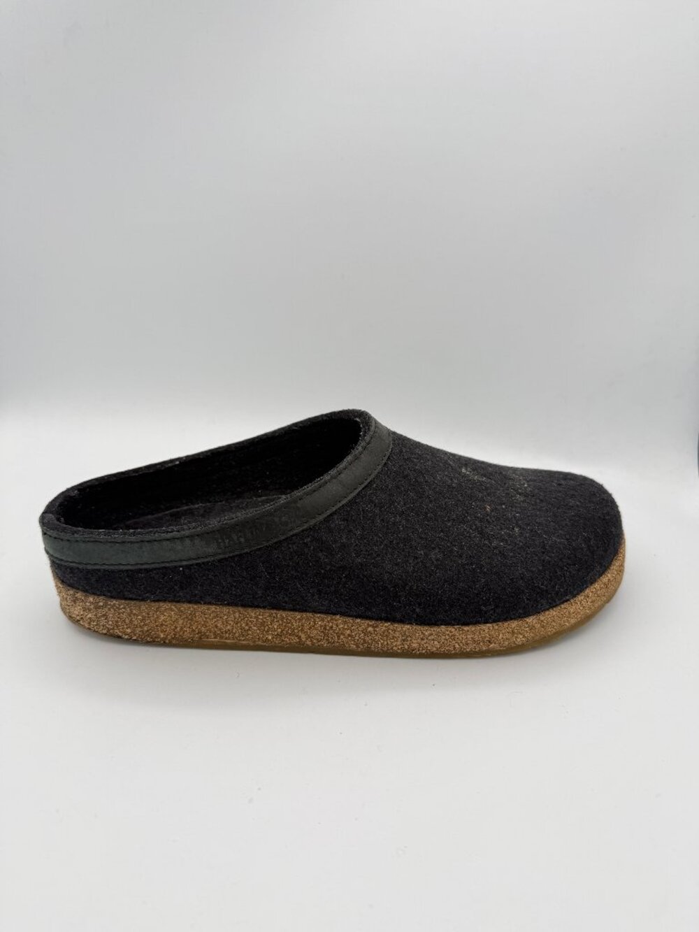 Haflinger Grey Wool Slip On Clogs Slippers EU 45